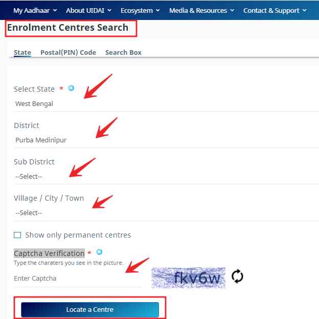 <img src="Enrolment Centers Search.jpg" alt="Enrolment Centers Search"/>