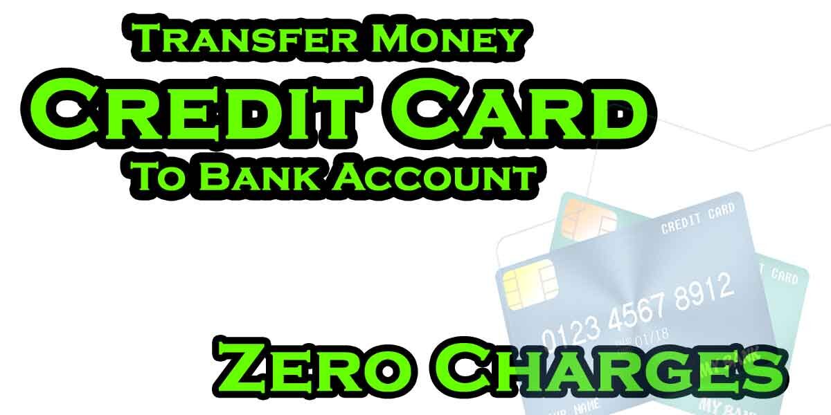 Transfer Money Credit Card To Bank Account