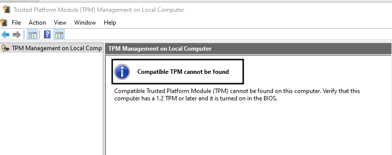 Enable Trusted Platform Module (TPM)