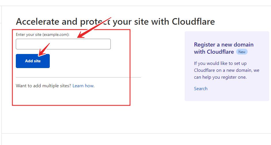 Add-Website-on-Cloud-Flare